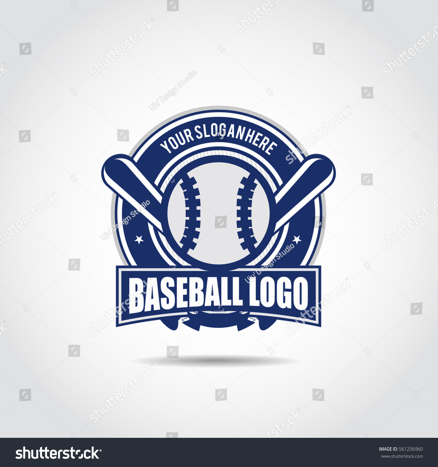 Baseball Logo Template Vector Illustrator Eps10 Stock Vector (Royalty ...