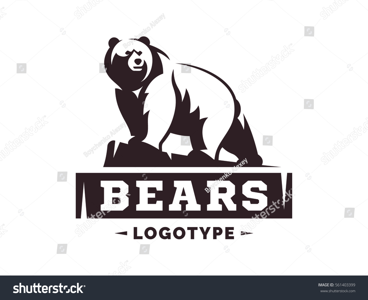 Логотип в виде медведя