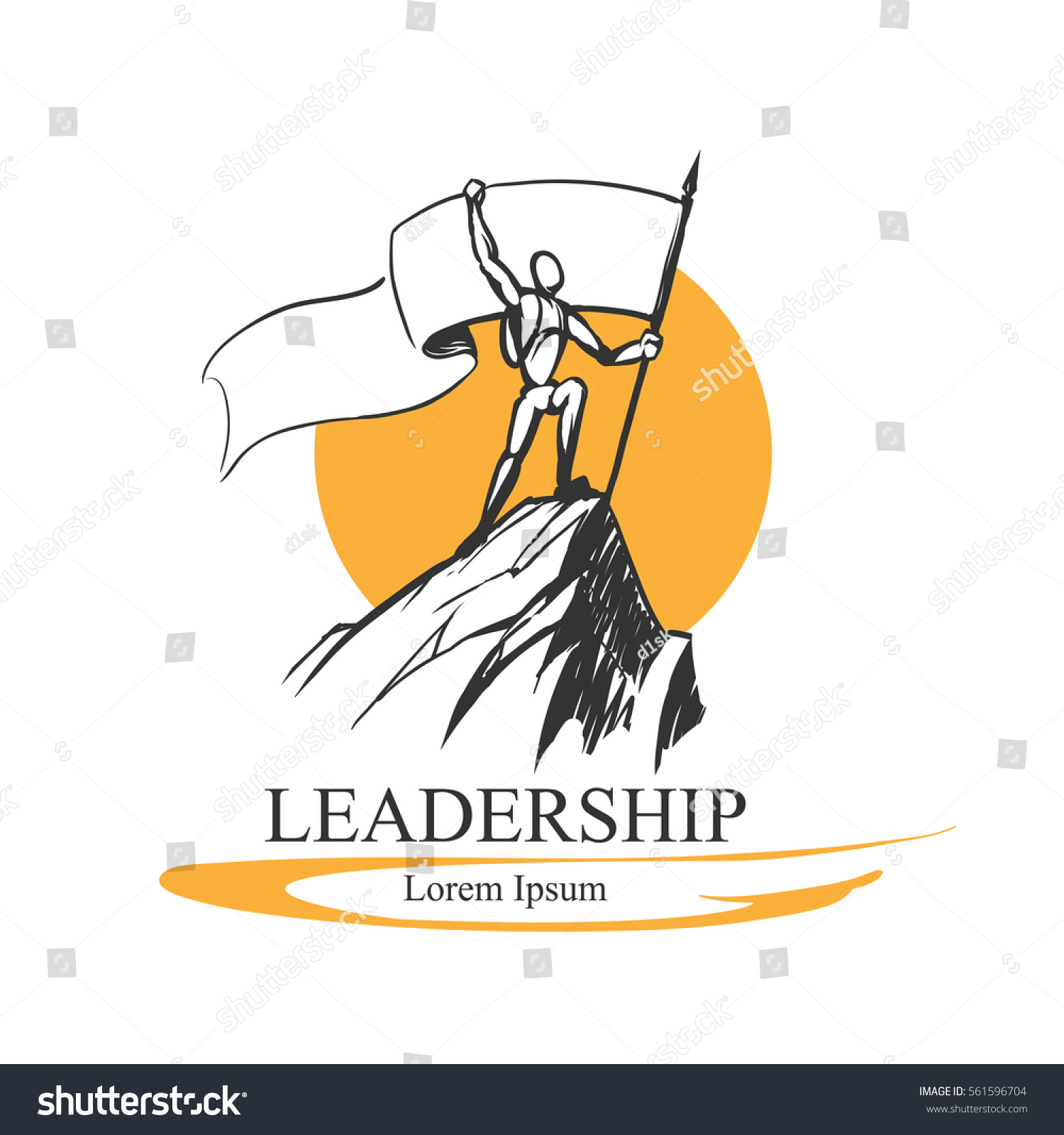 Leadership Logo Concept Stock Vector Royalty Free 561596704