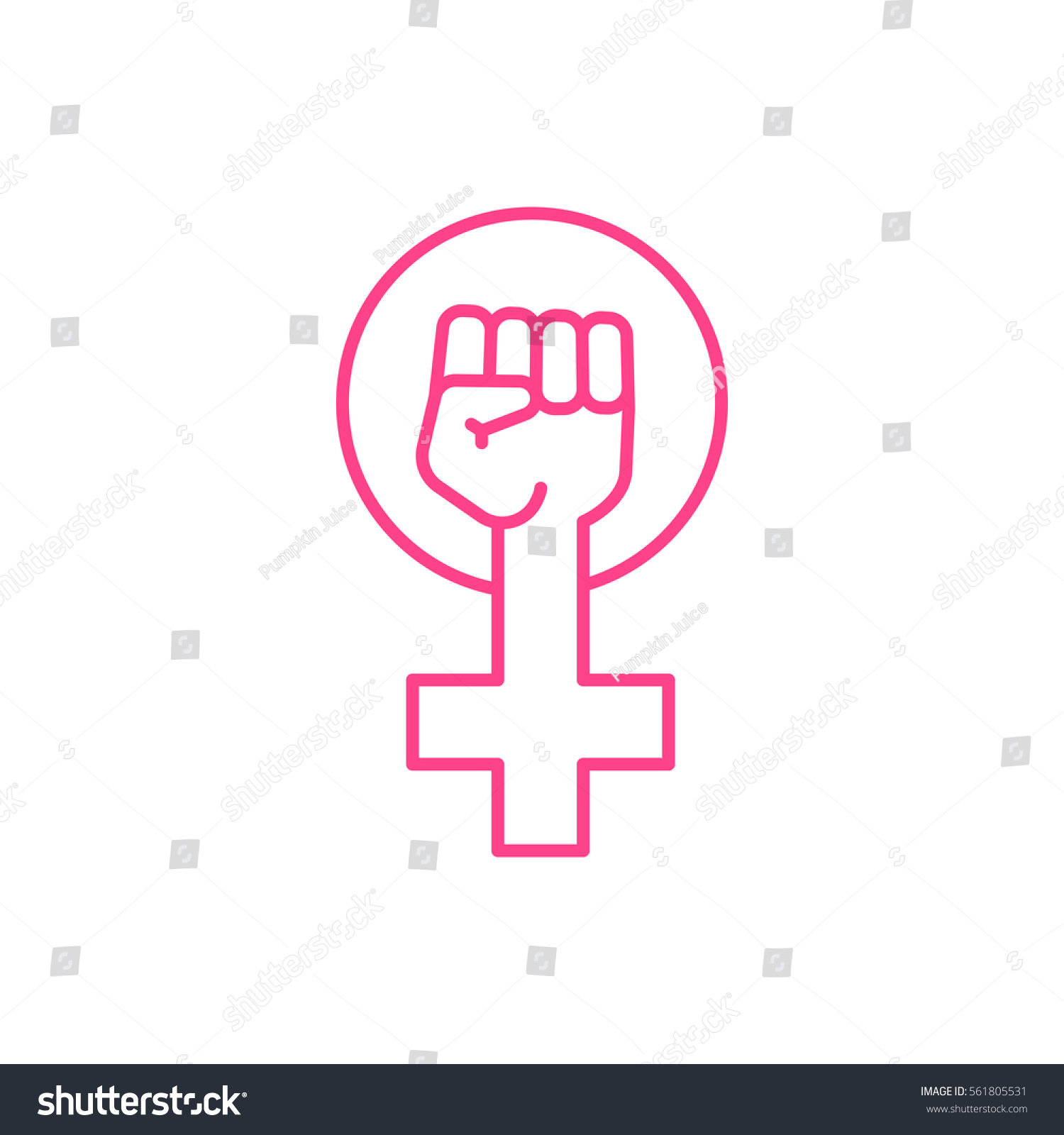 Female Woman Feminism Protest Hand Icon Stock Vector Royalty Free 561805531 Shutterstock 1238