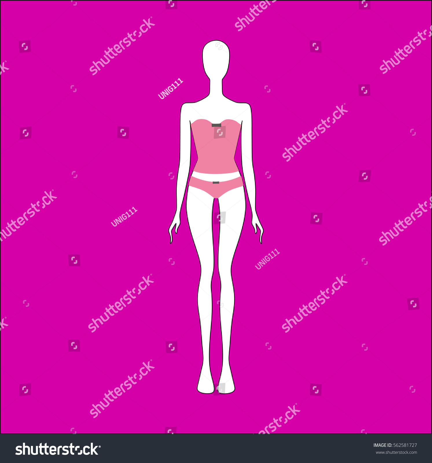 Vektor Stok Lingerie Lingerie Set Drawn Vector Panties Tanpa Royalti 562581727 Shutterstock 9763