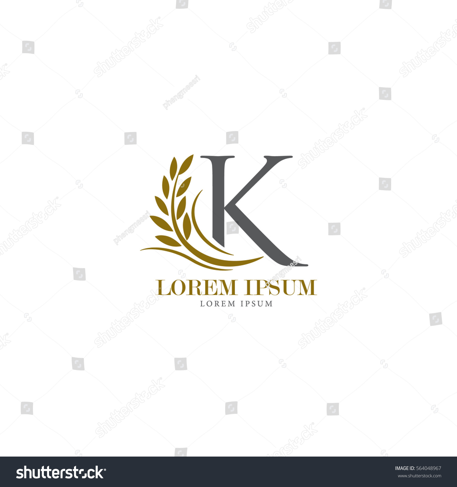 Sign Letter K Branding Identity Corporate Stock Vector (Royalty Free ...