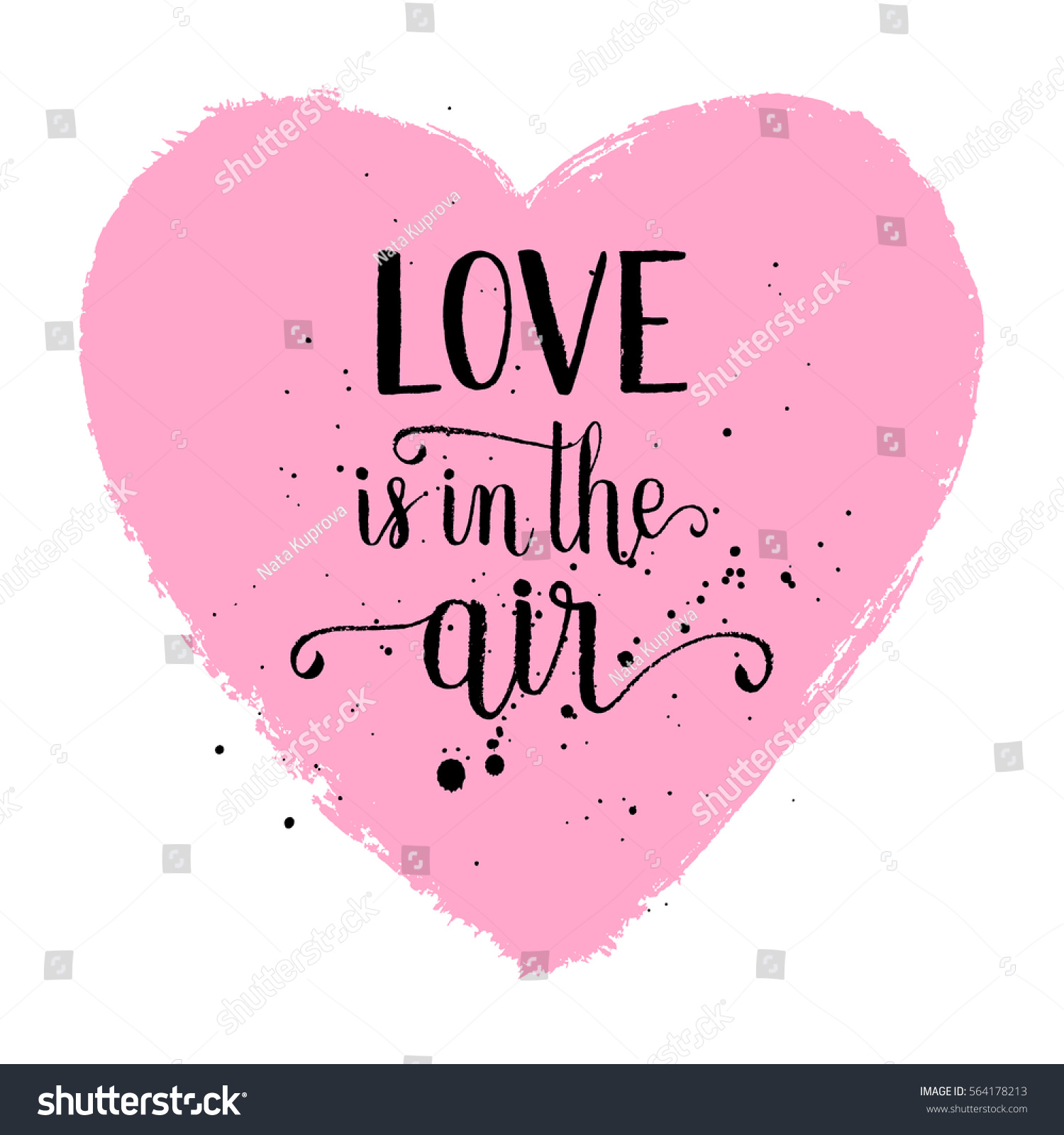 Love Air Greeting Card Poster On Stock Vector (Royalty Free) 564178213 ...