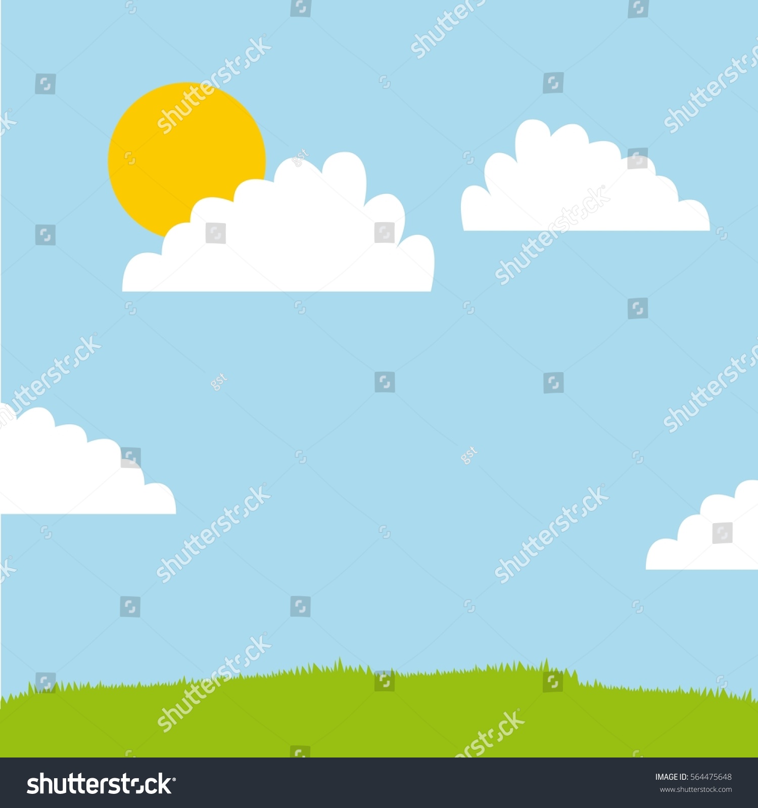 Landscape Background Design Colorful Design Vector Stock Vector ...