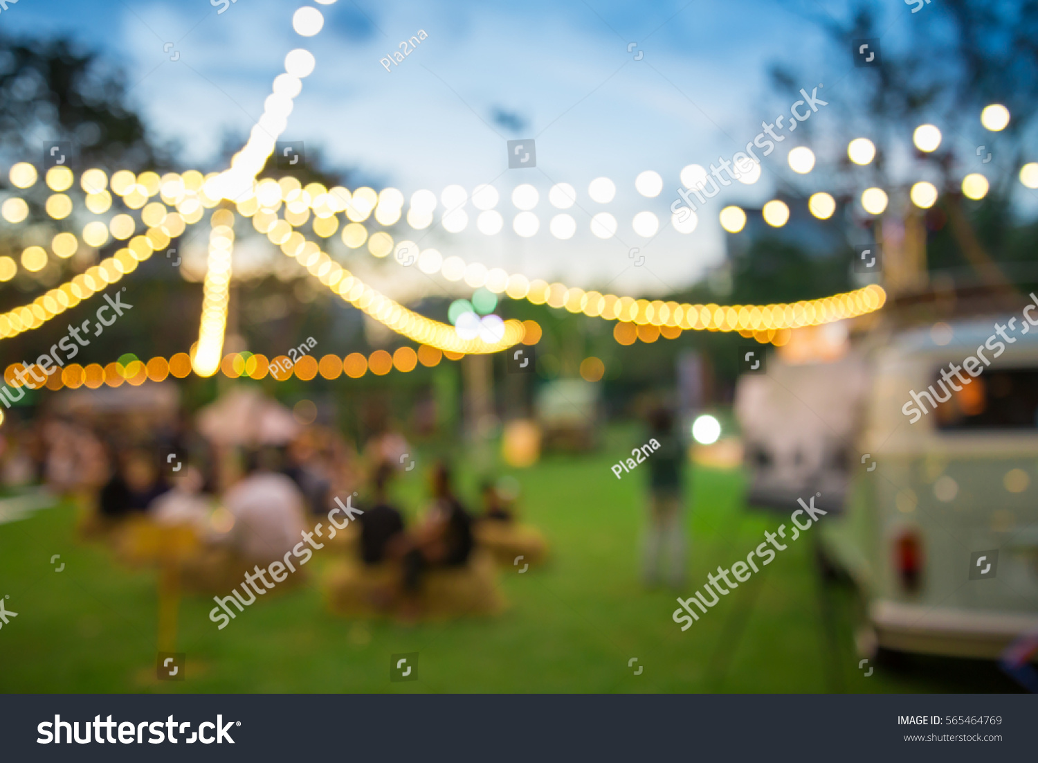 Abstract Blur People Night Festival City Stock Photo 565464769 ...