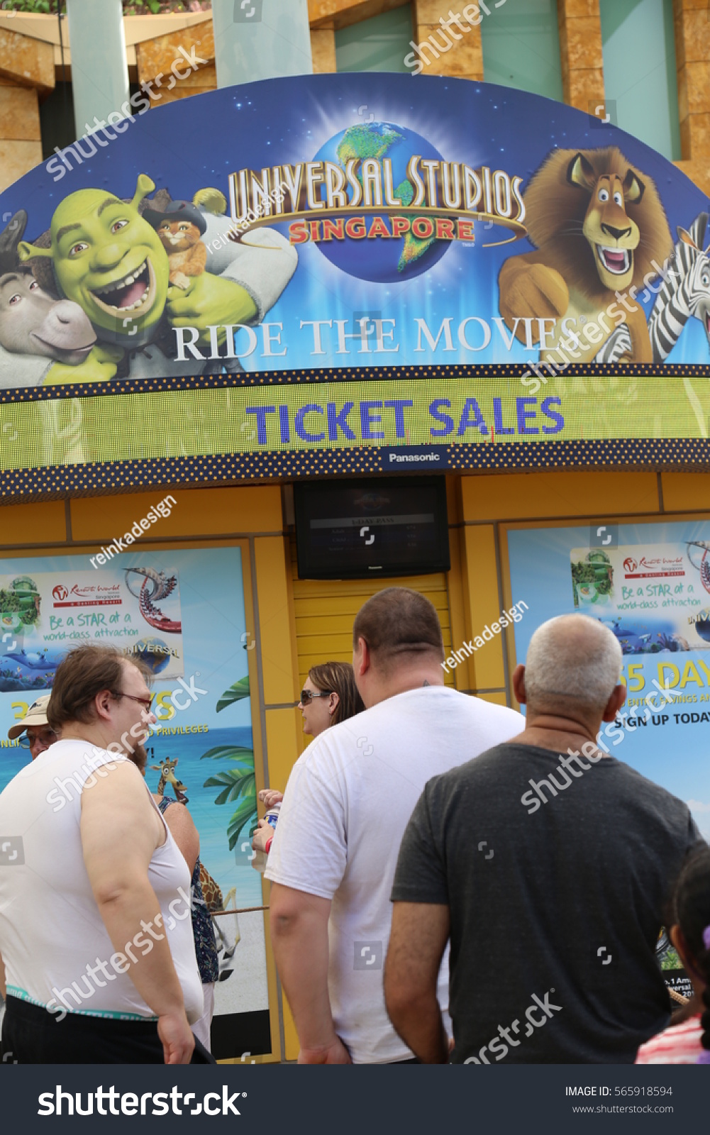 Sentosa Singapore Jan17 2017 Ticket Entrance Stock Photo 565918594