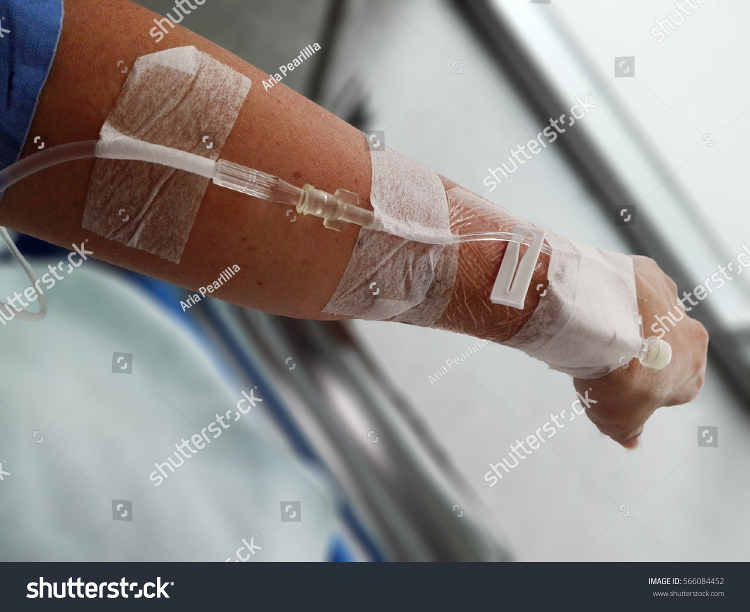 Asian Woman Arm On Drip Receiving Stock Photo 566084452 | Shutterstock