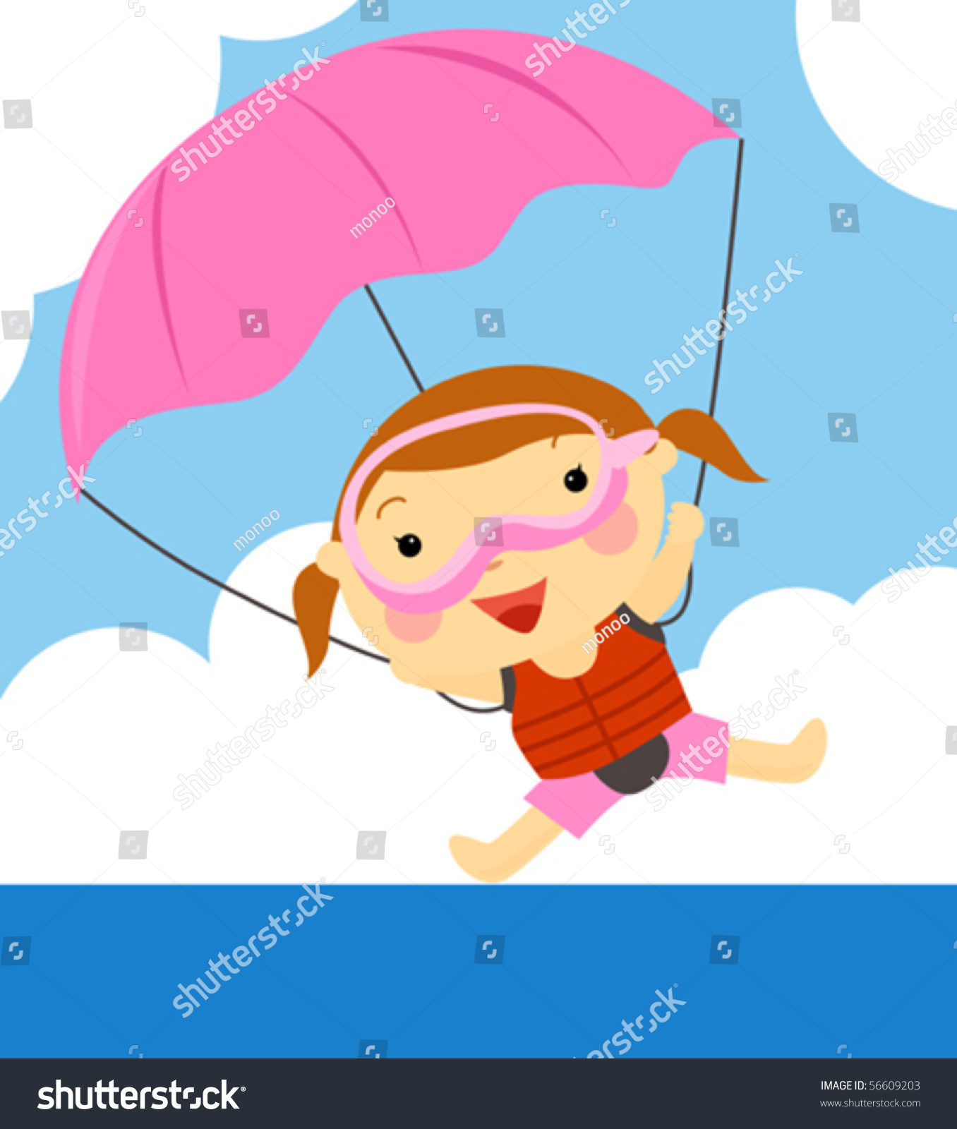 Девочка на парашюте