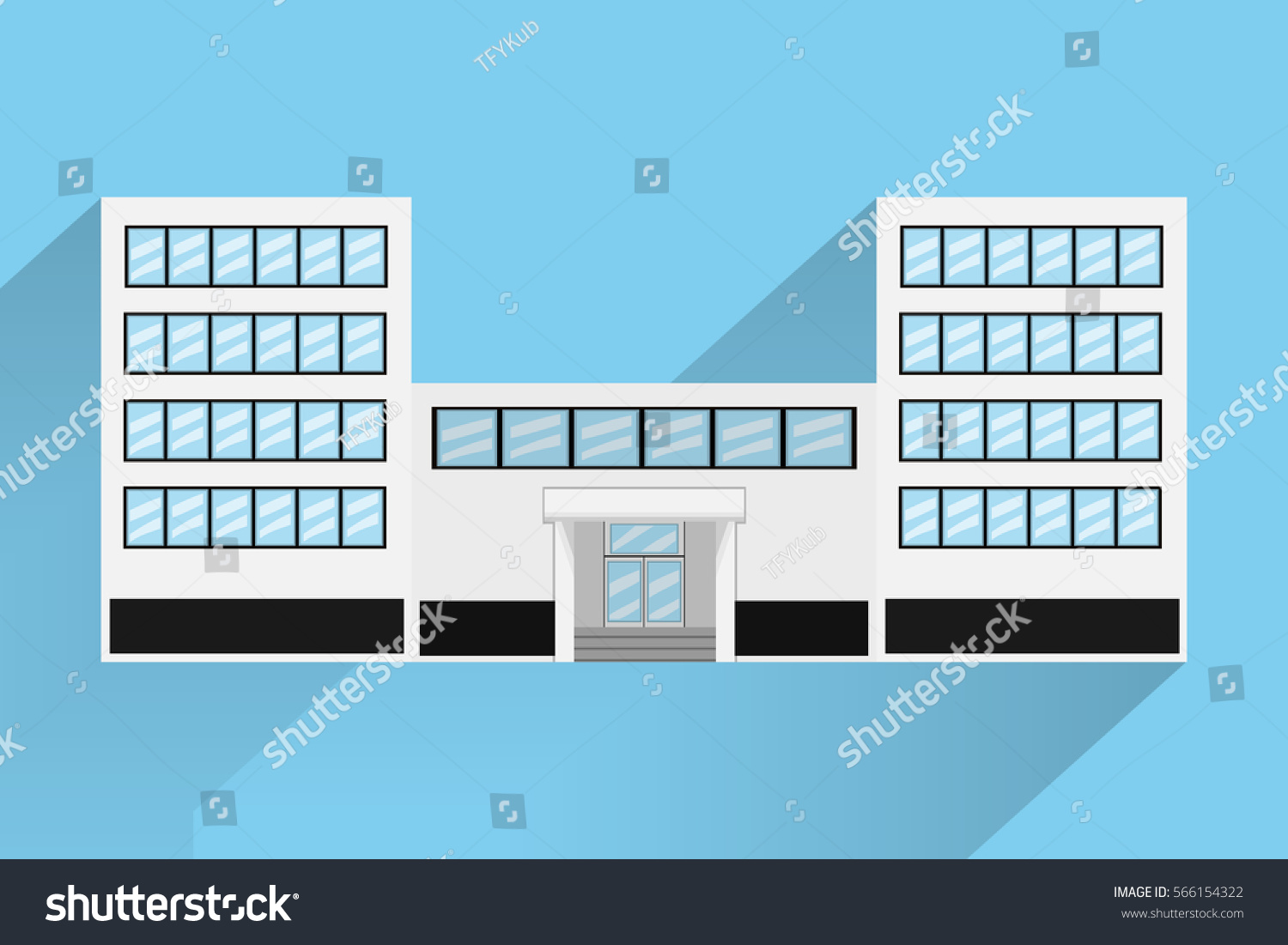 School Building Designvector Illustration Stock Vector (Royalty Free ...