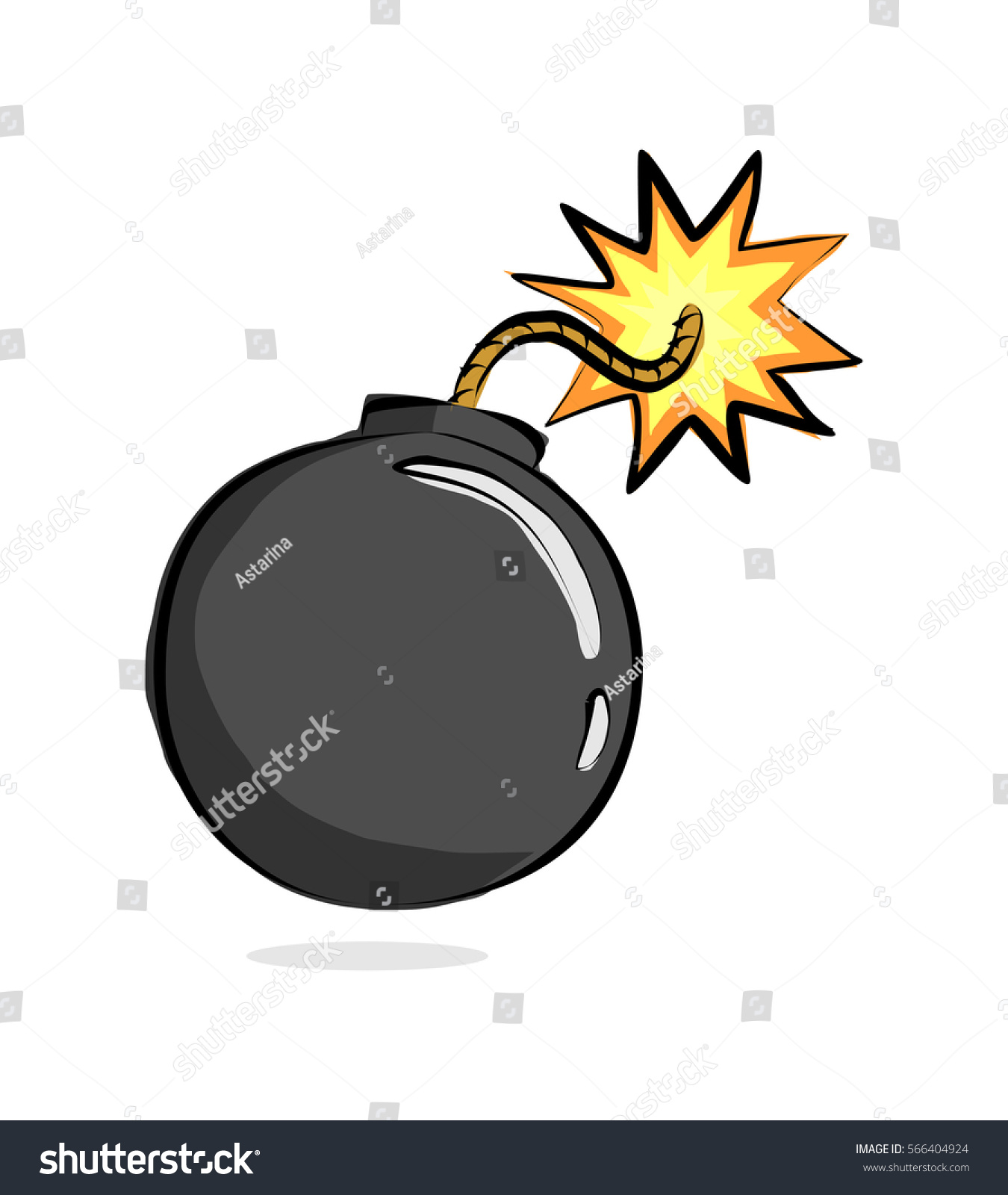 Bomb Doodle Stock Vector (Royalty Free) 566404924 | Shutterstock