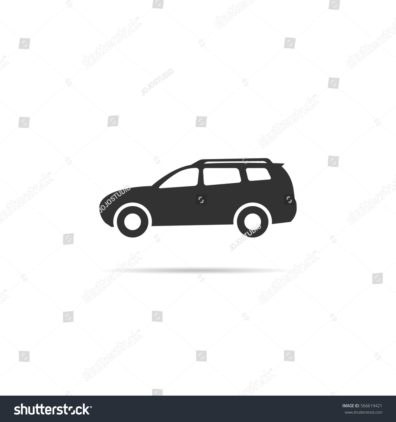 Car Icon Symbol Isolated Vector Illustration Stock Vector (Royalty Free ...