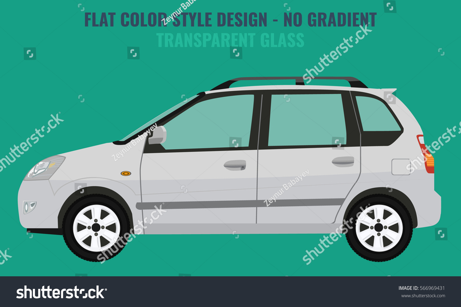 Minivan Vector Template On White Background Stock Vector (Royalty Free ...