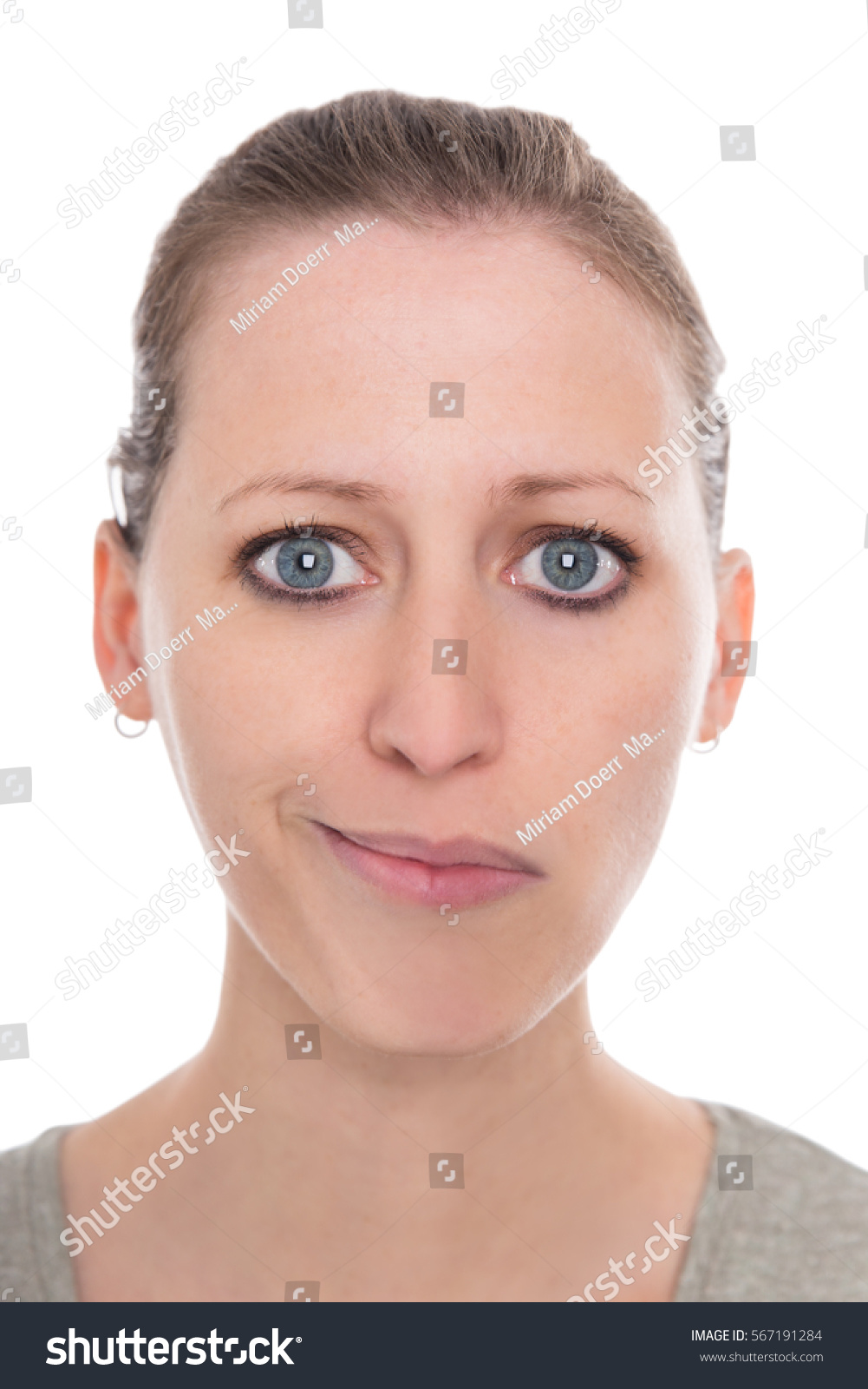 Young Woman Facing Bipolar Disorders Happy Stock Photo 567191284 ...