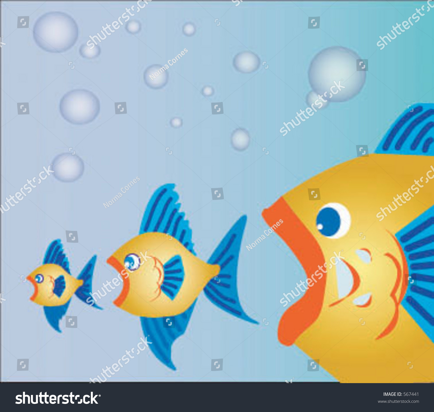 Big Fish Eats Little Fish Vector Stock Vector (Royalty Free) 567441 ...