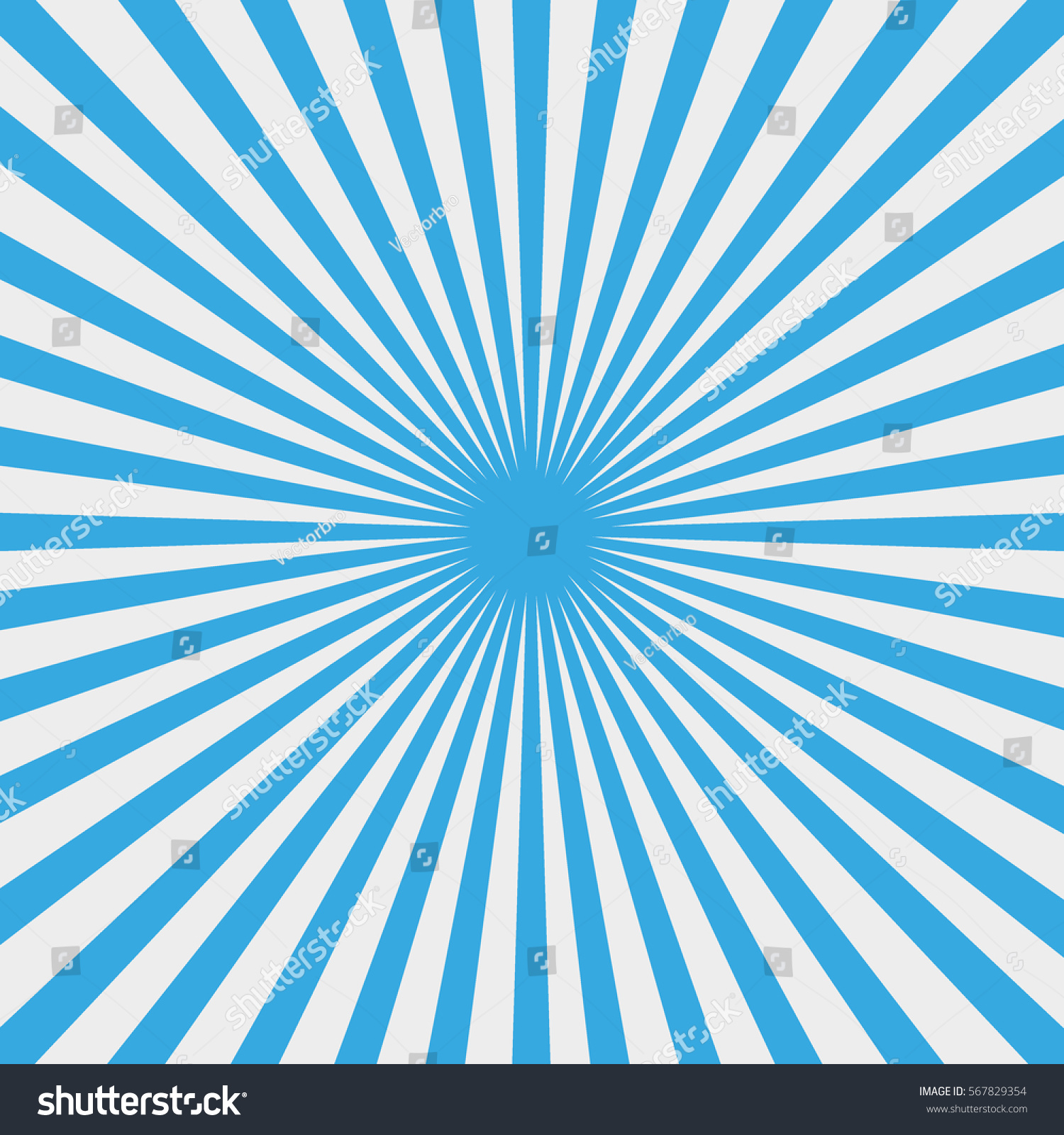 Sunburst Background Blue Stock Vector (Royalty Free) 567829354 ...