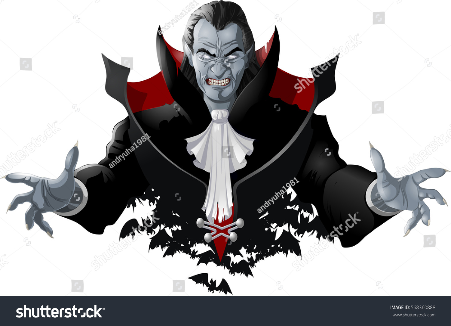 Evil Vampire Picture Stock Vector (Royalty Free) 568360888 | Shutterstock