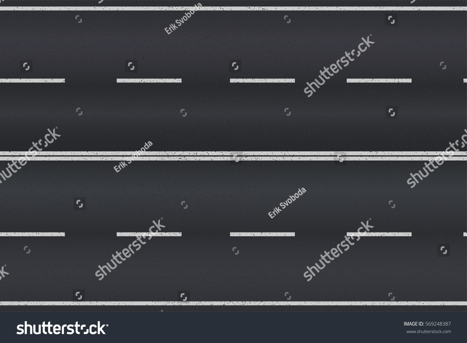 Asphalt Road Texture White Stripes Vector Stock Vector (Royalty Free ...