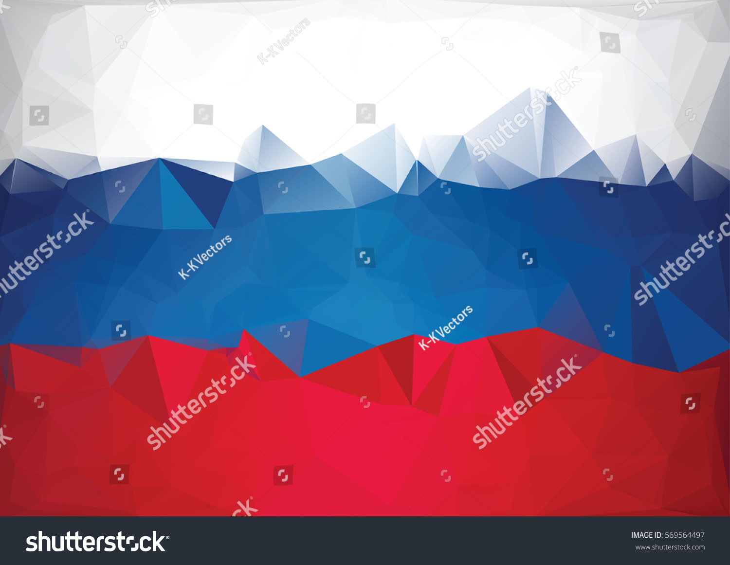 Мозаика российский флаг