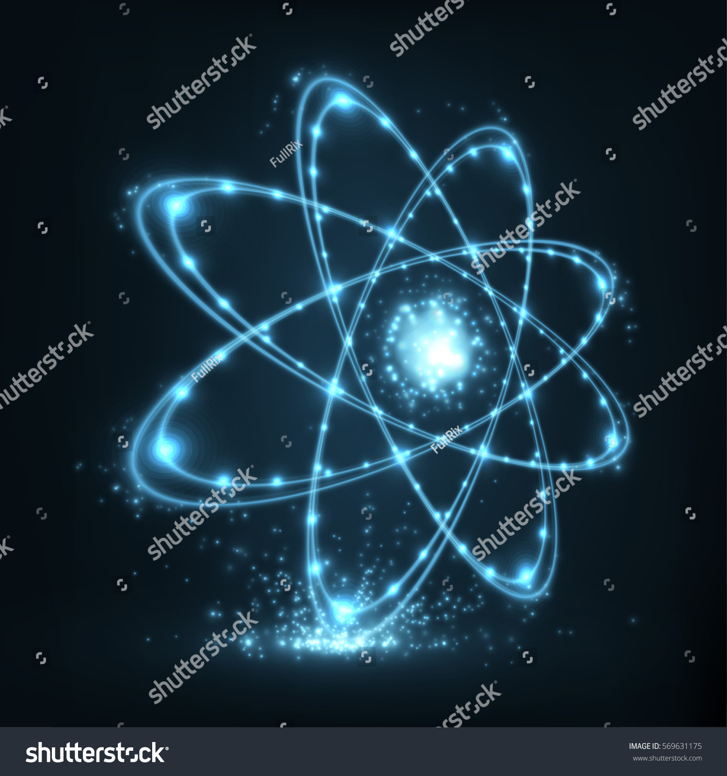 Abstract Atom Background Vector Illustration Stock Vector (Royalty Free ...