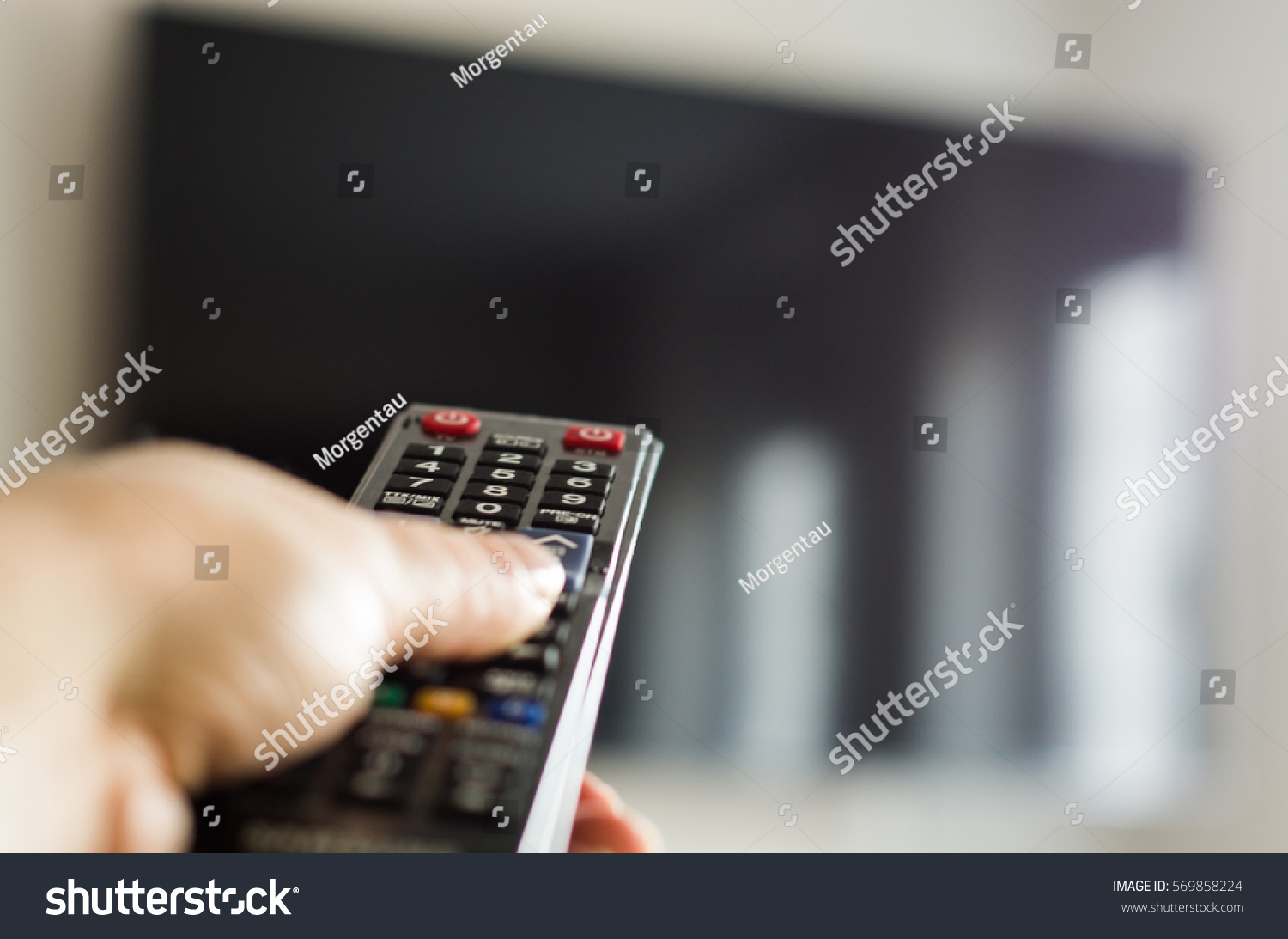 Tv Remote Control Hand Remote Control Stock Photo 569858224 | Shutterstock