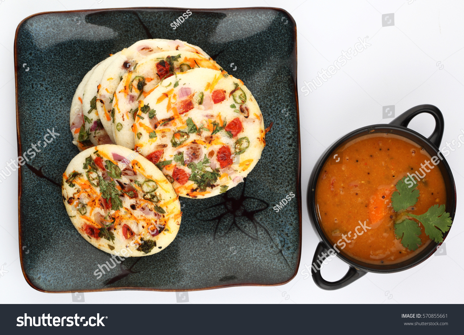 Onion Uttapam South Indian Food South Stock Photo 570855661 | Shutterstock