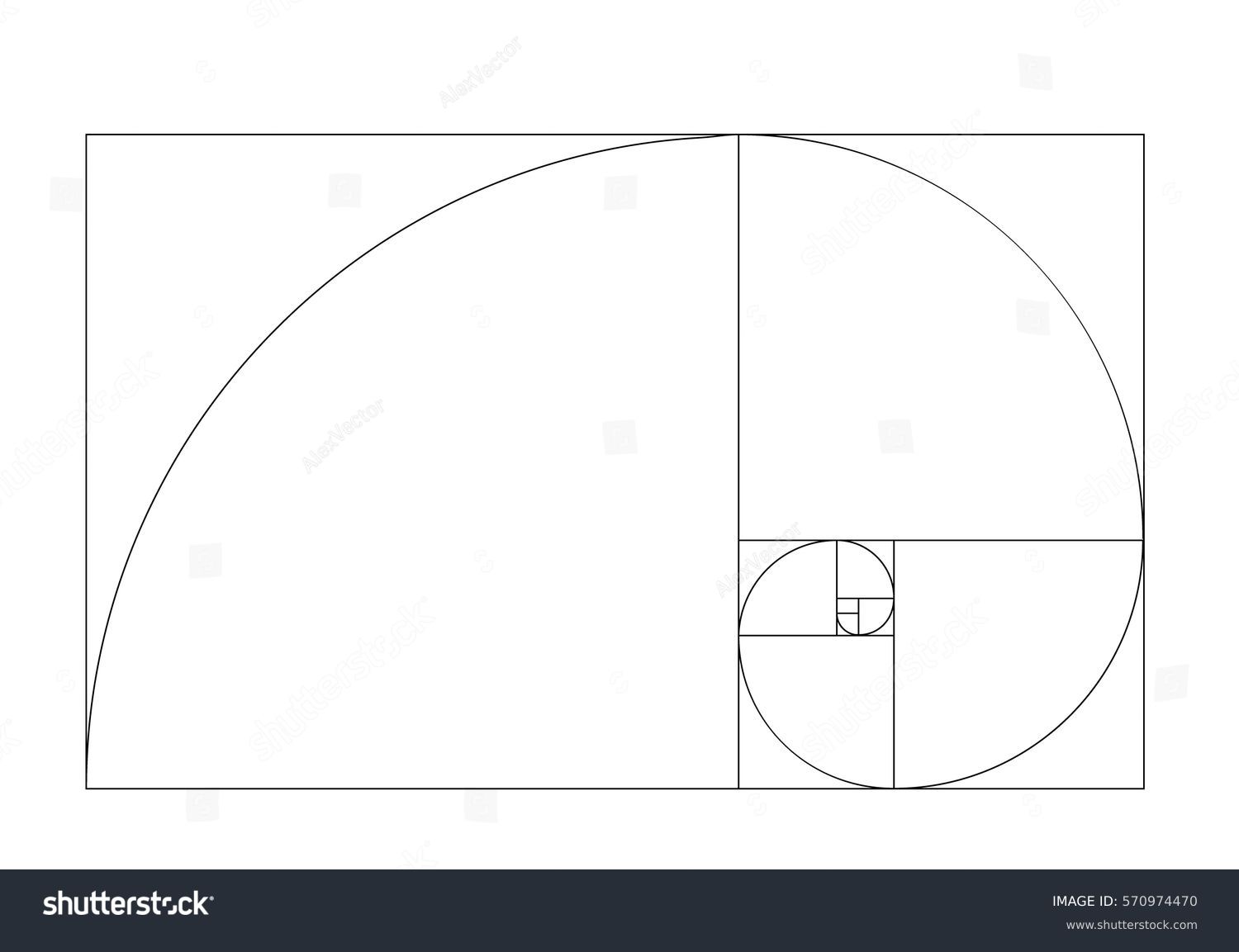 Golden Ratio Template Vector Stock Vector (Royalty Free) 570974470 ...