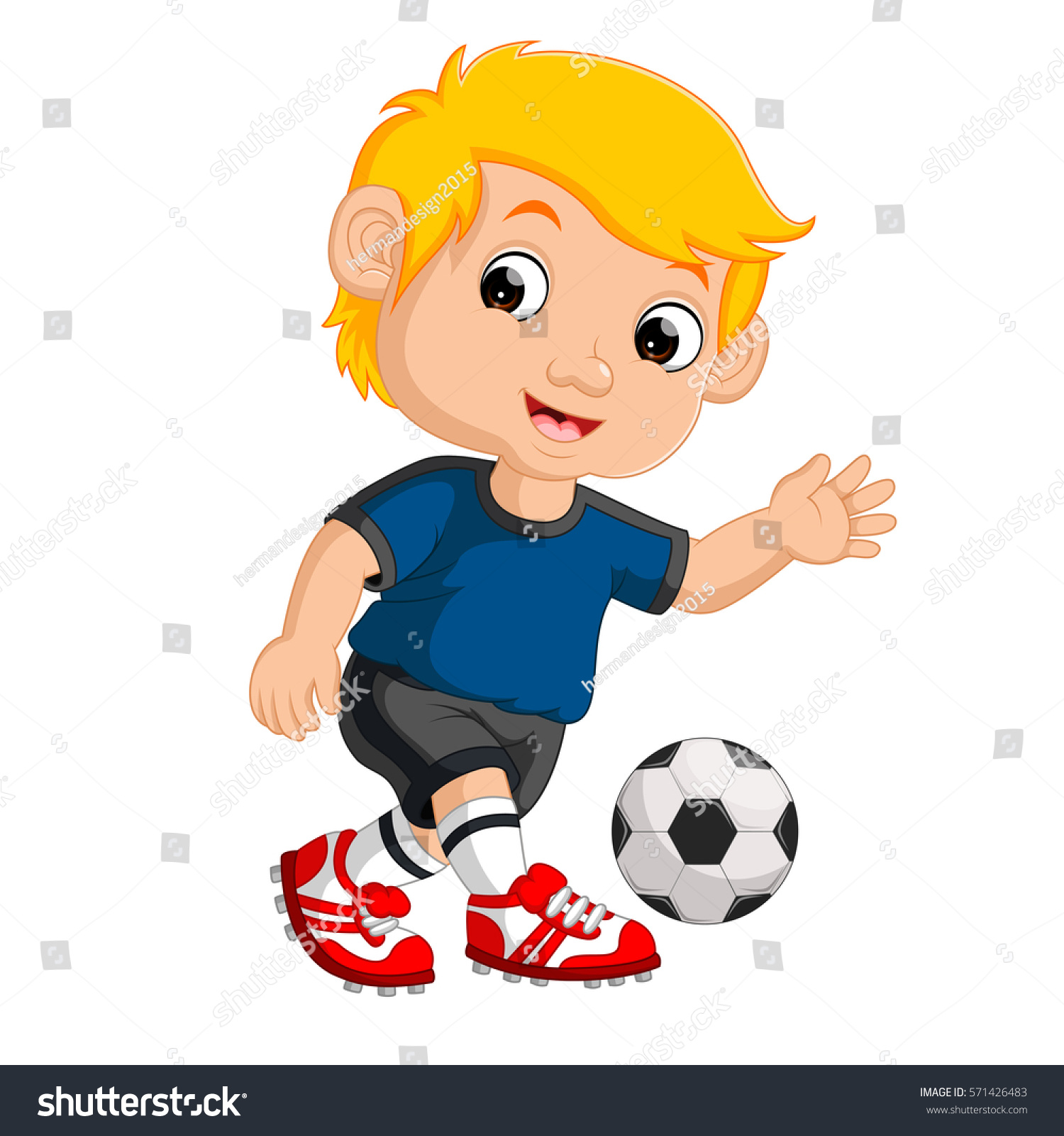 Мальчик с мячом мультяшка