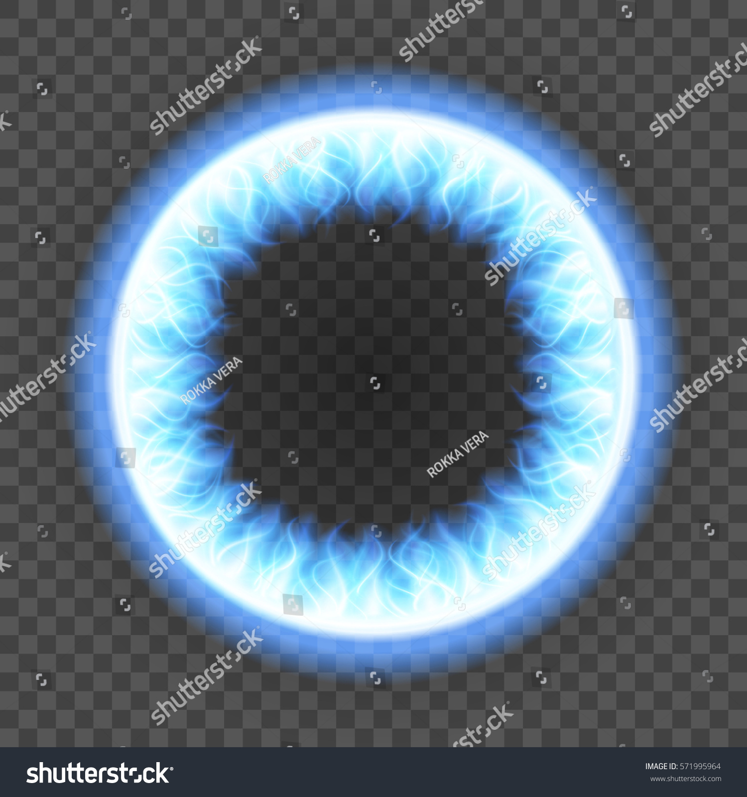 Abstract Blue Fire Flame Light On Stock Vector (Royalty Free) 571995964 ...