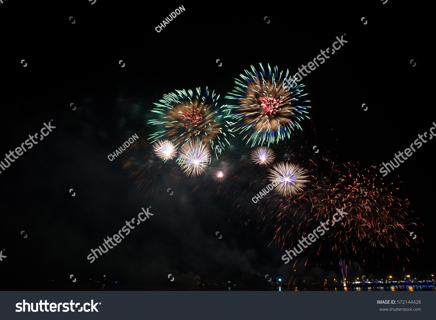 Firework Background Free Space Text Stock Photo 572144428 | Shutterstock