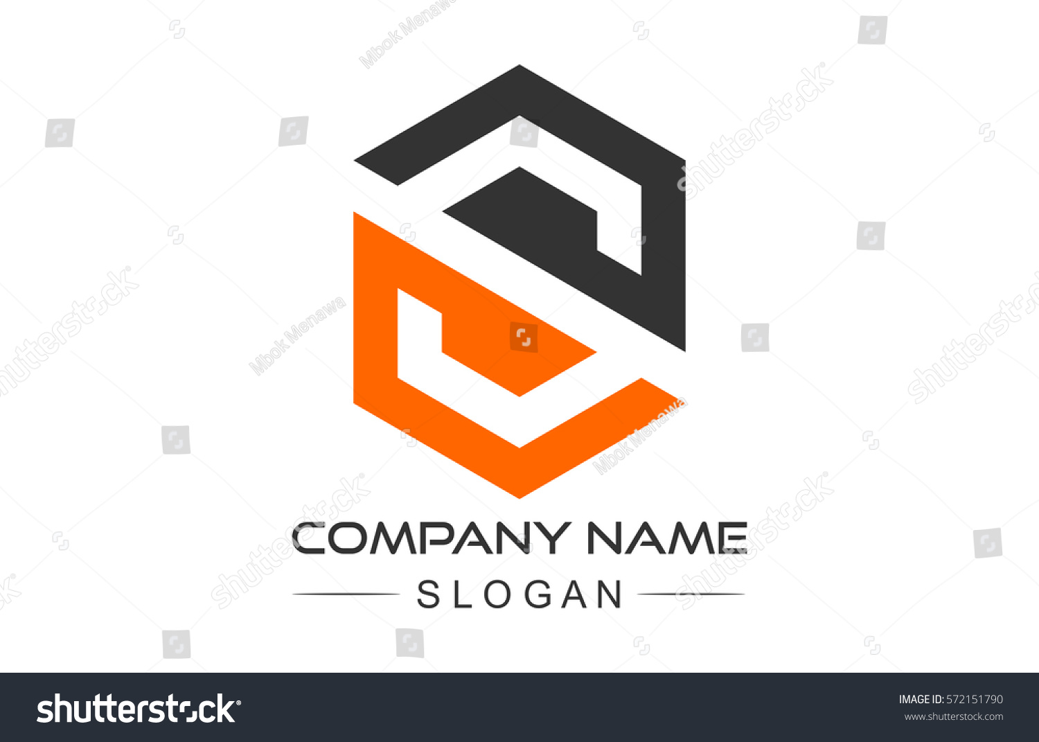 Hexagonal Letter S Geometric Logo Concept Stock Vector (Royalty Free ...