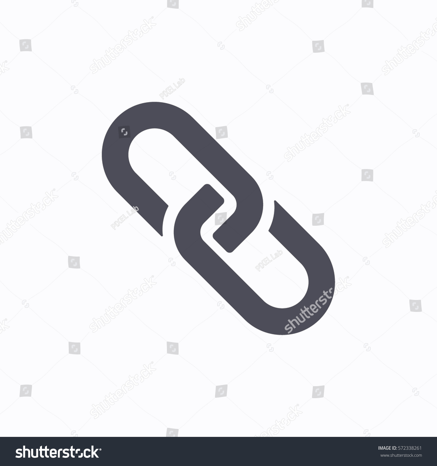 Chain Link Vector Icon Stock Vector (Royalty Free) 572338261 | Shutterstock