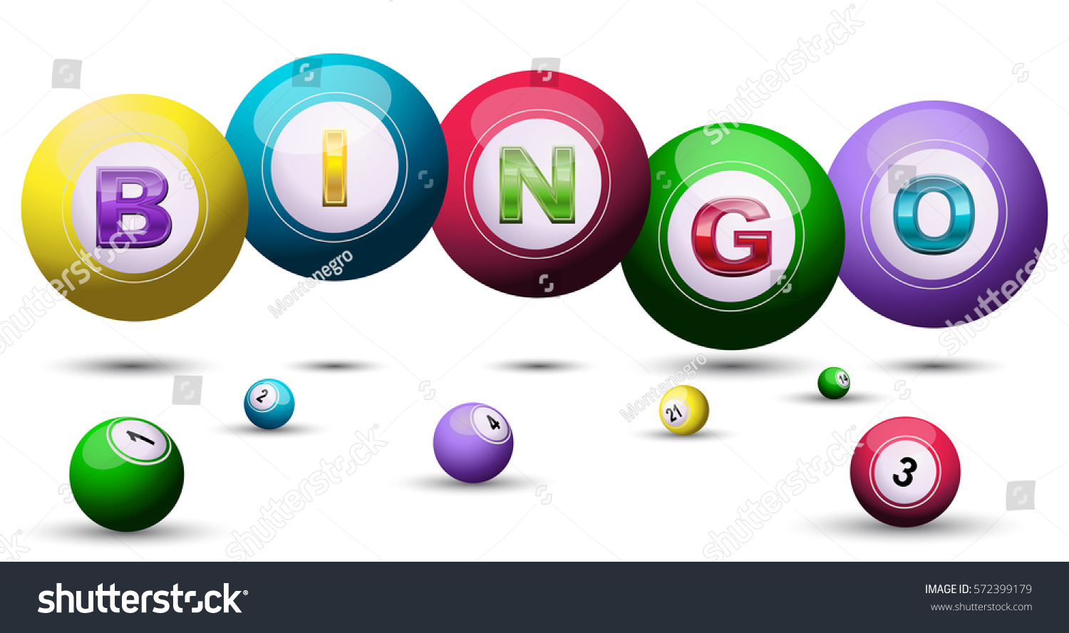 Bingo Balls Stock Vector (Royalty Free) 572399179 | Shutterstock