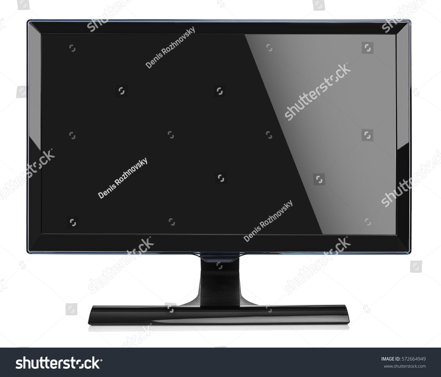 Computer Monitor Isolated On White Background Stock Photo 572664949 ...