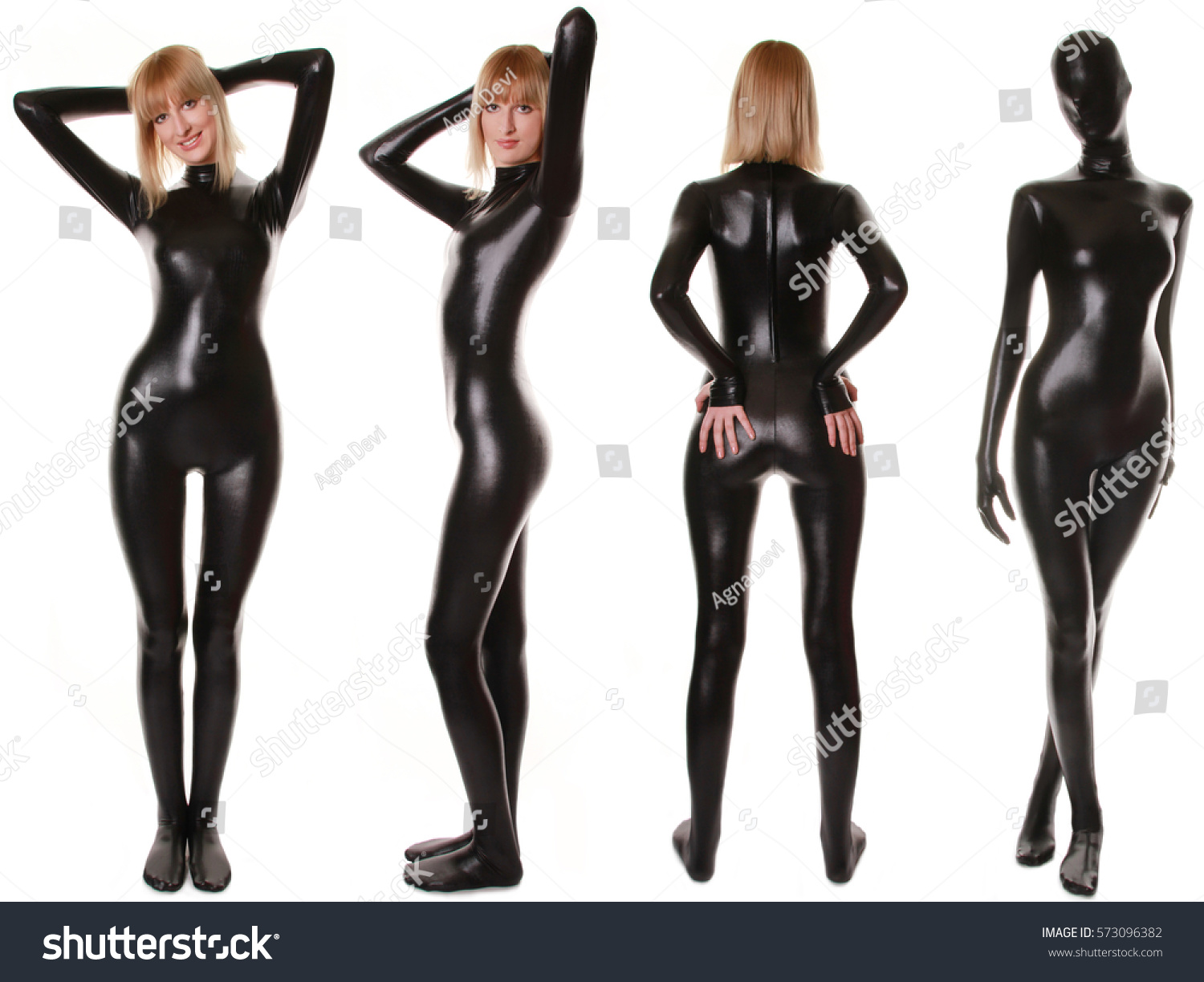 Black Spandex Catsuit Zentai Stock Photo Shutterstock