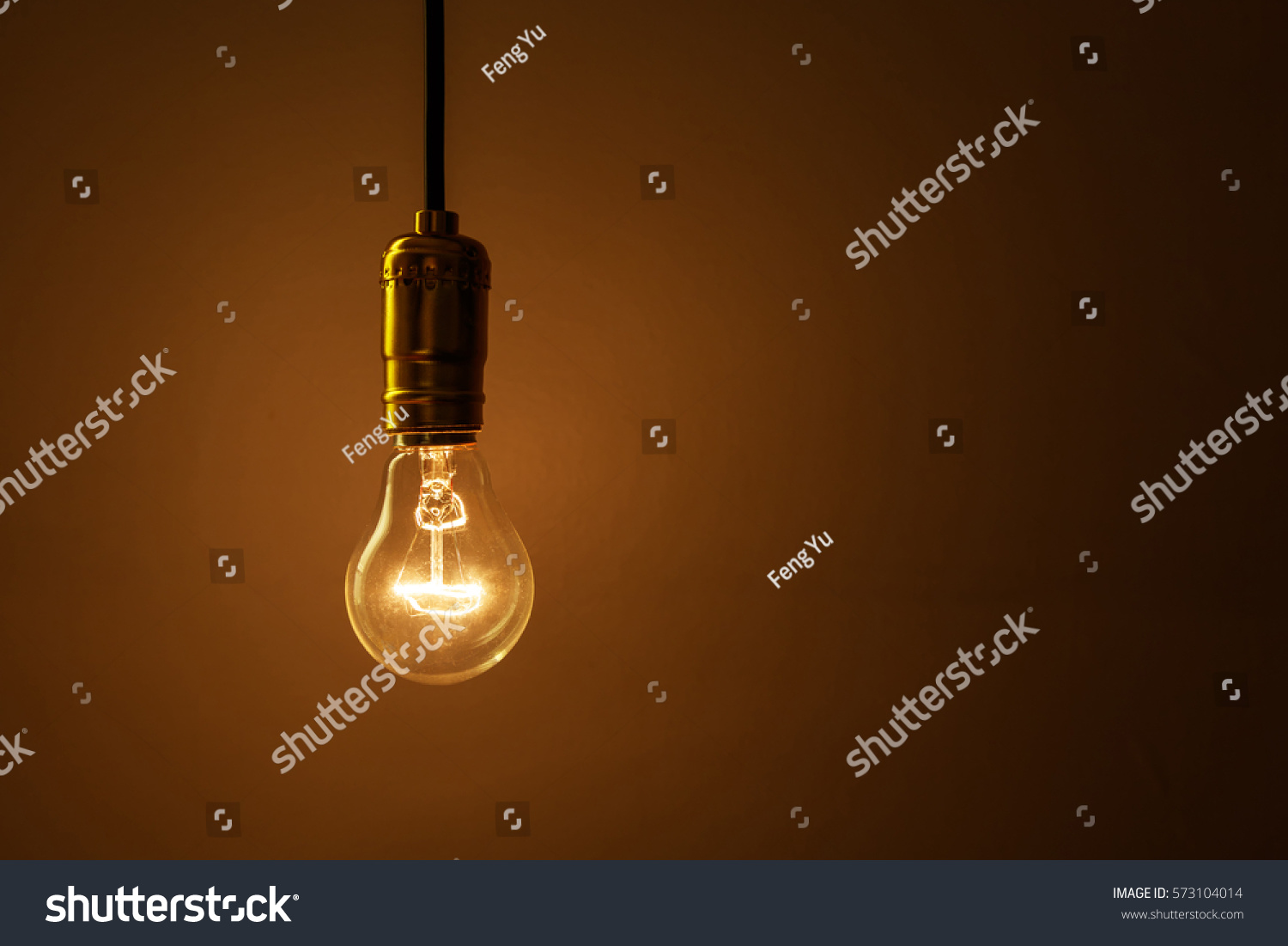 Light Bulb On Dark Background Stock Photo 573104014 | Shutterstock