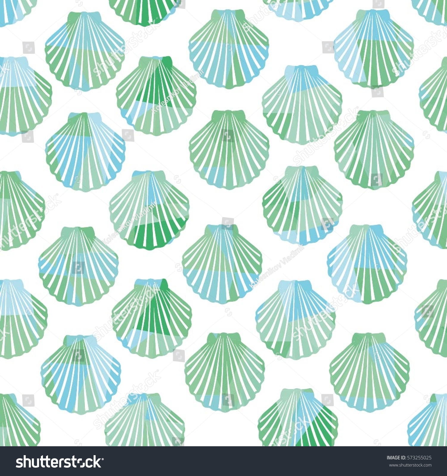 Shell Pattern Vector Illustration: vector de stock (libre de regalías ...