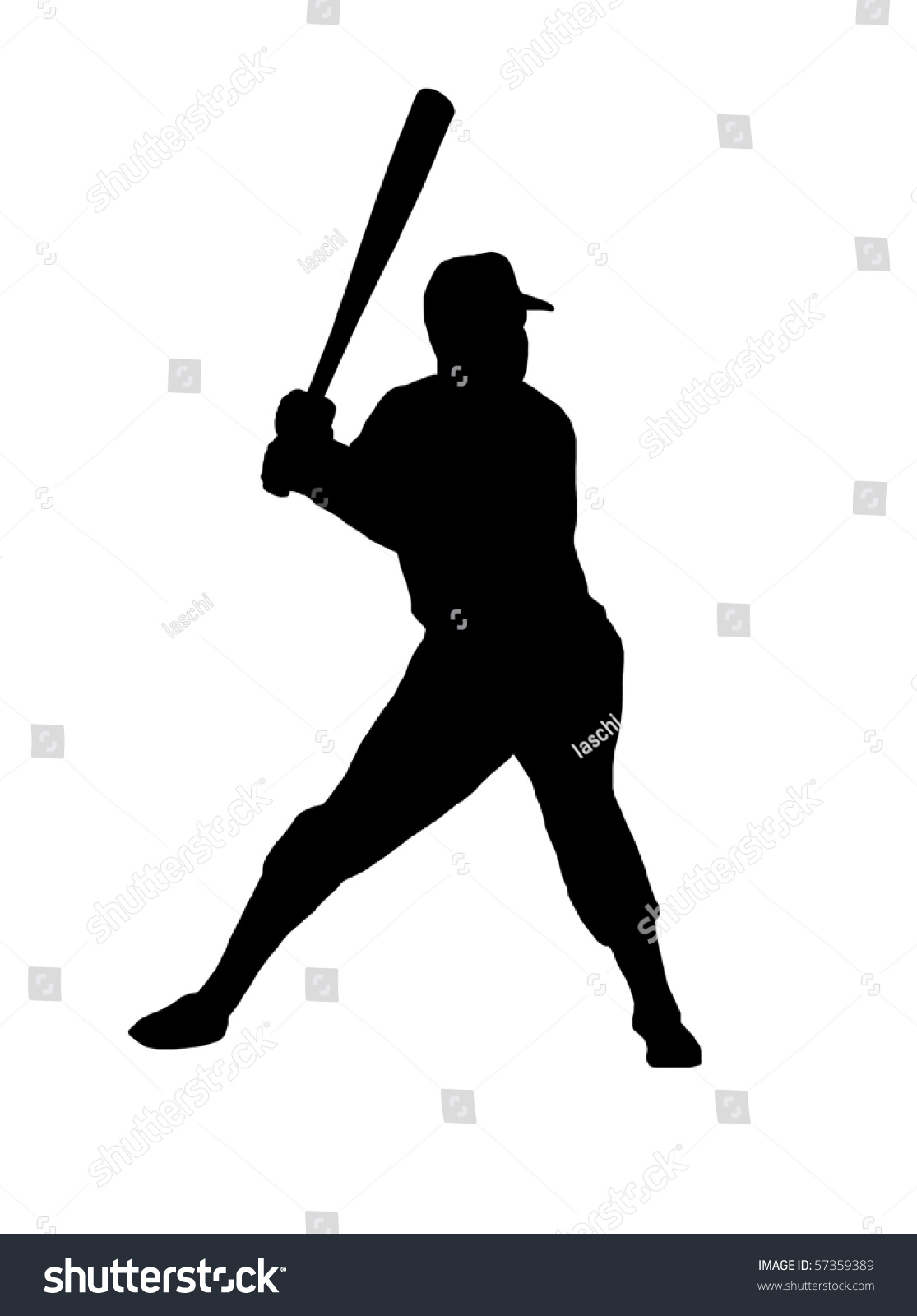 Baseball Player Silhouette Stock Vector (Royalty Free) 57359389 ...