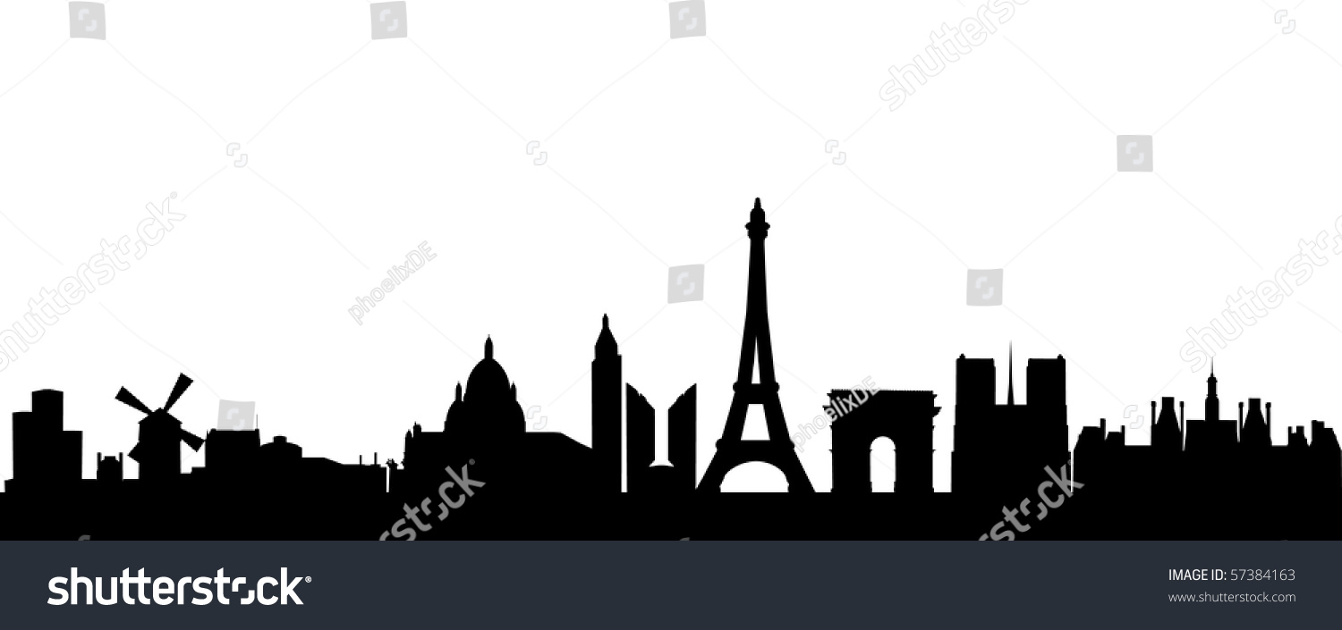 3,129 Paris Skyline Black White Images, Stock Photos & Vectors ...