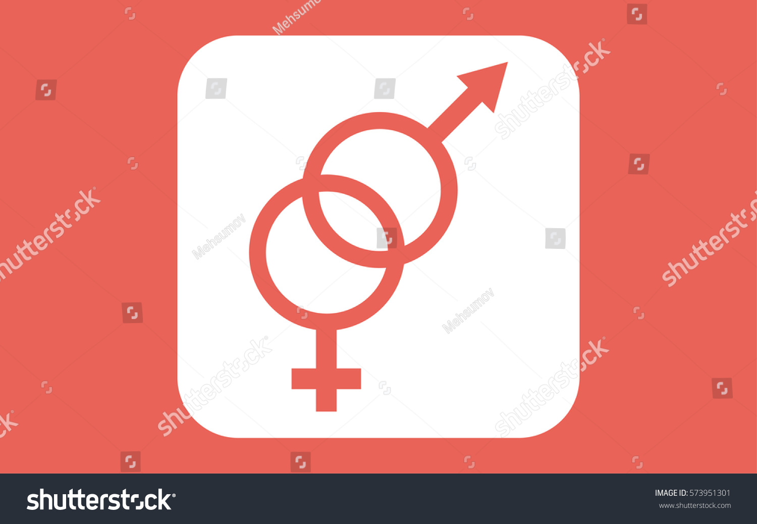 Male Female Sex Symbol Stock Vector Royalty Free 573951301 Shutterstock 5723