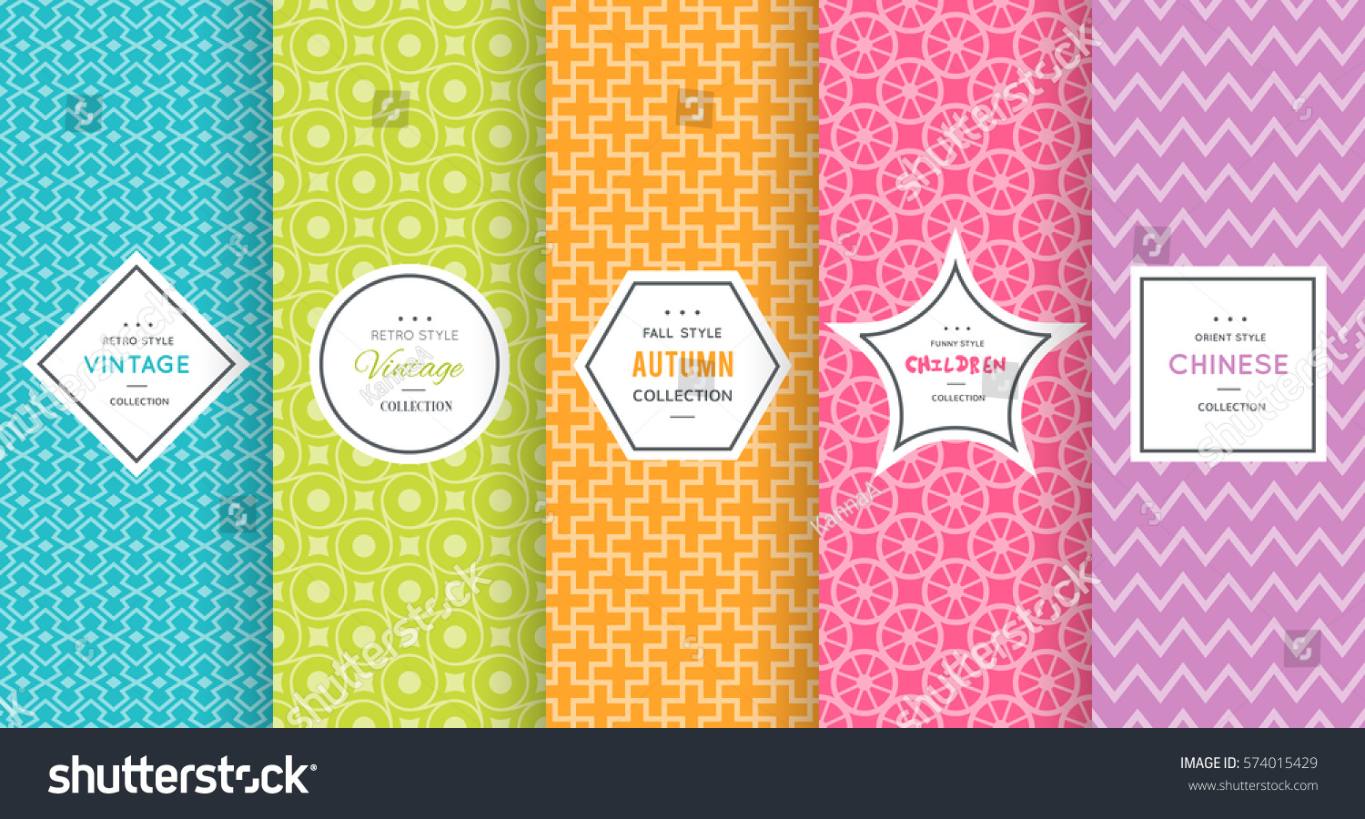 Cute Bright Seamless Pattern Background Vector Stock Vector (Royalty ...