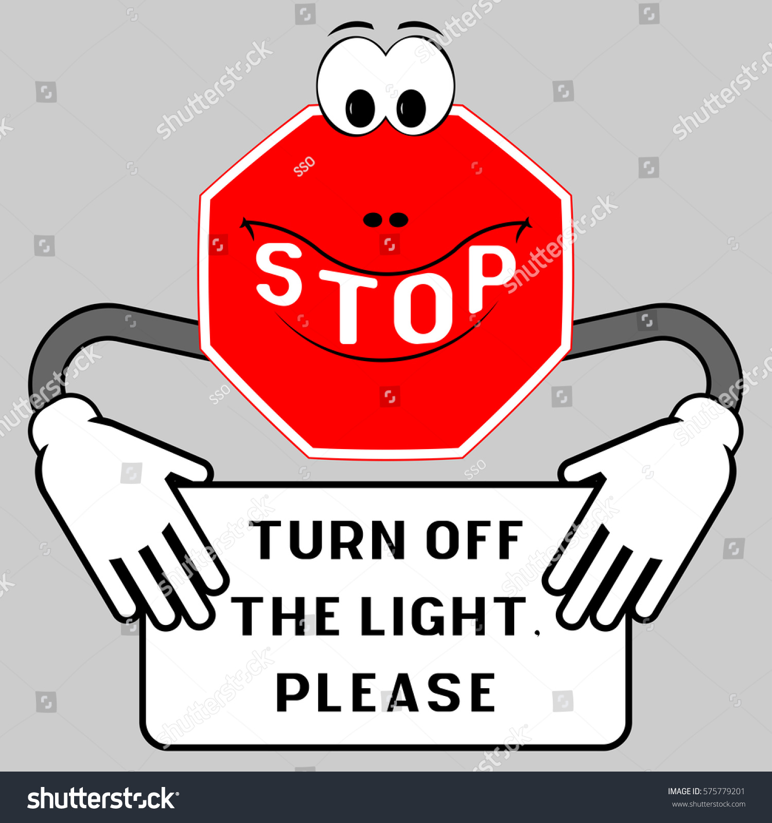 Turn off means. Please turn off the Light. Please turn off the Light icone.