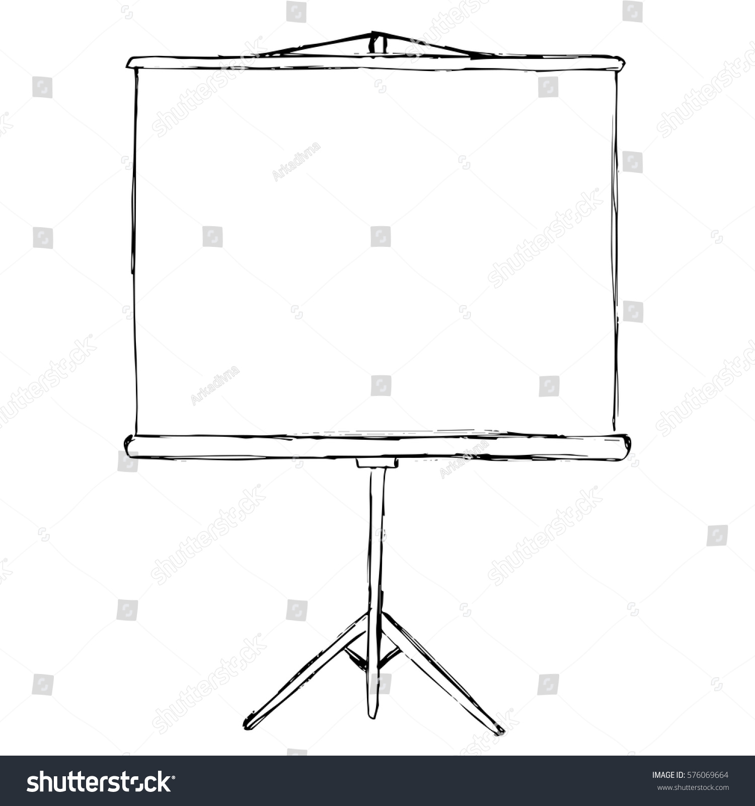 Flip Chart Isolated On White Background Stock Vector (Royalty Free ...