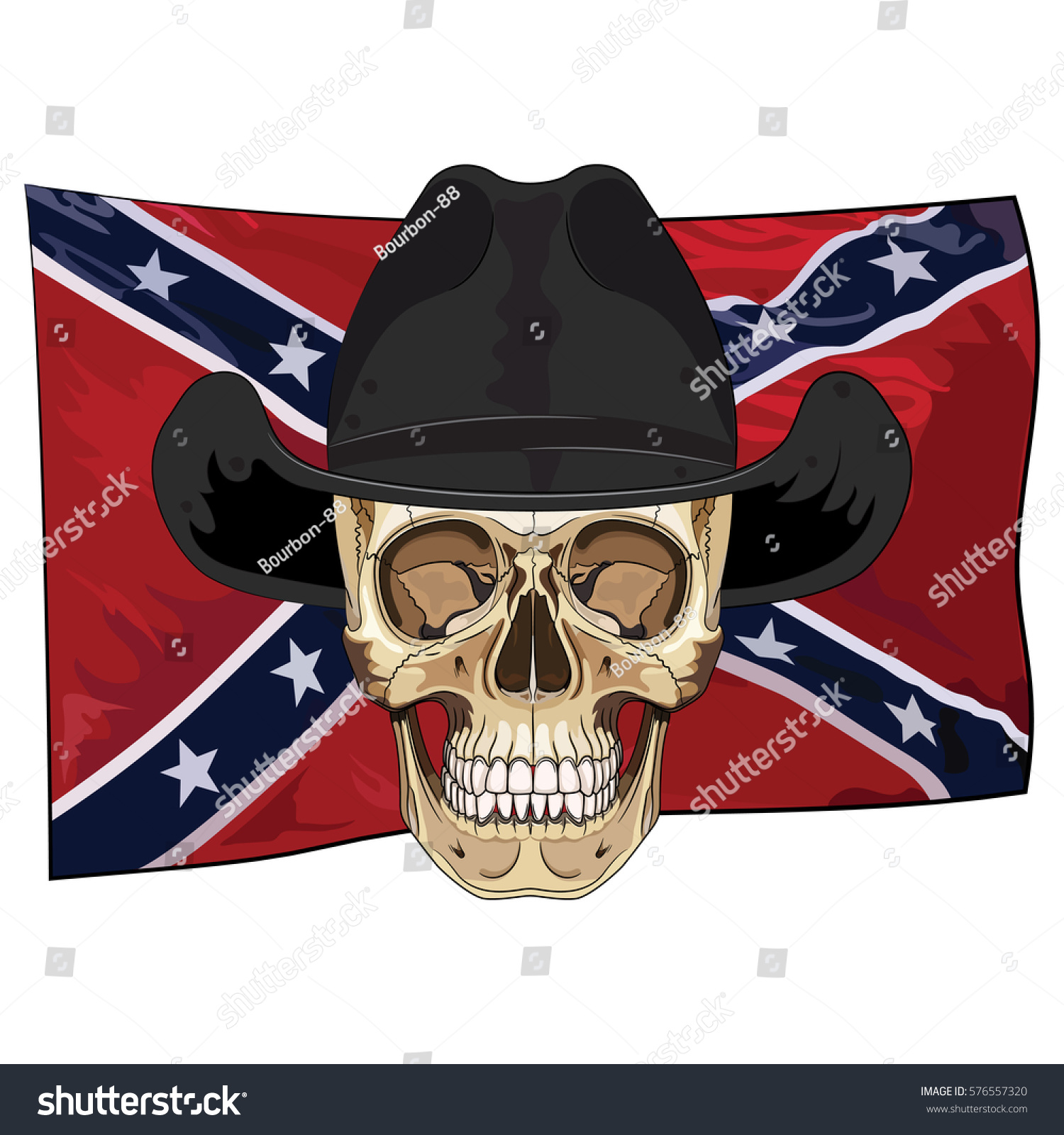 confederate flag cowboy hats