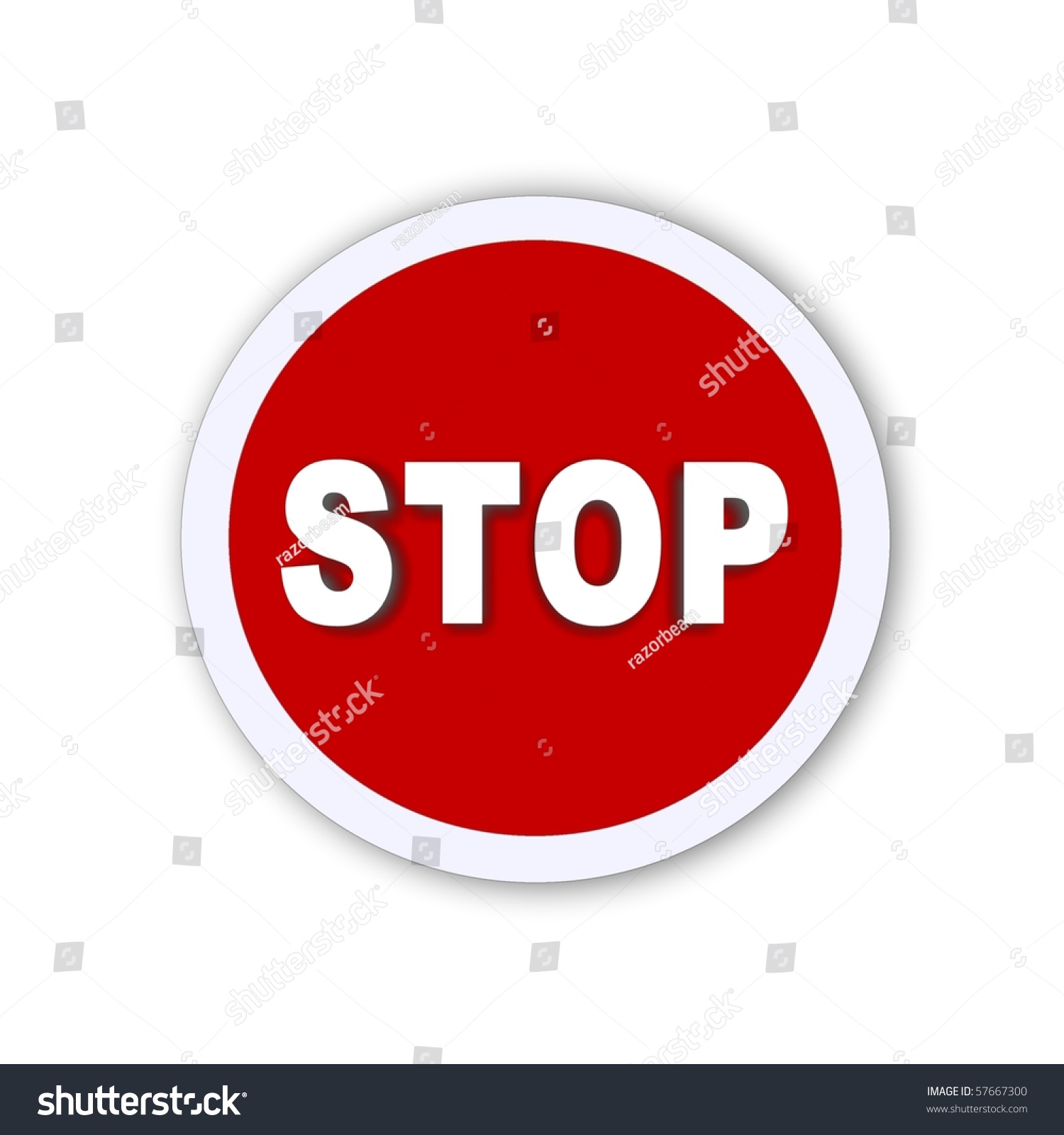 Stop Sign Stock Illustration 57667300 | Shutterstock