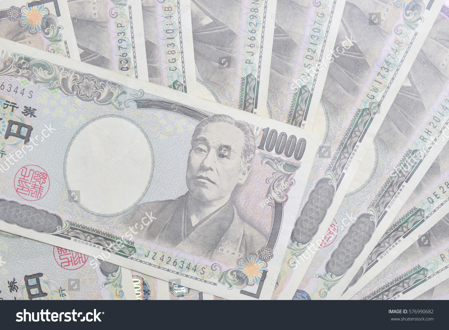 Banknotes Japanese Yen 10000 Yen Stock Photo 576990682 | Shutterstock