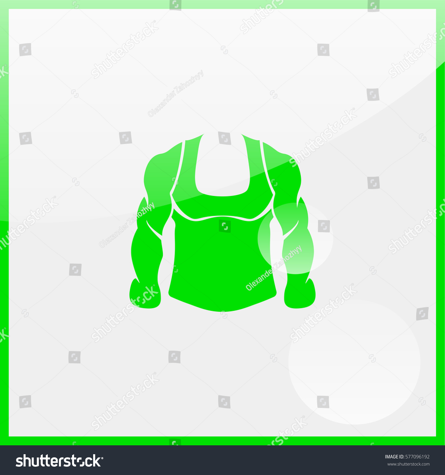 Muscle Bodybuilder Man Stock Vector Royalty Free Shutterstock