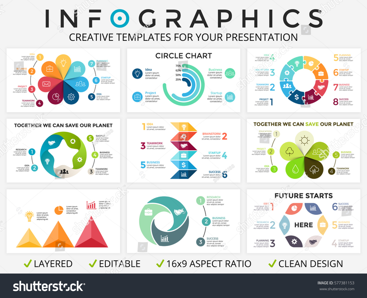 Vector Circle Arrows Infographic Cycle Diagram Stock Vector (Royalty ...