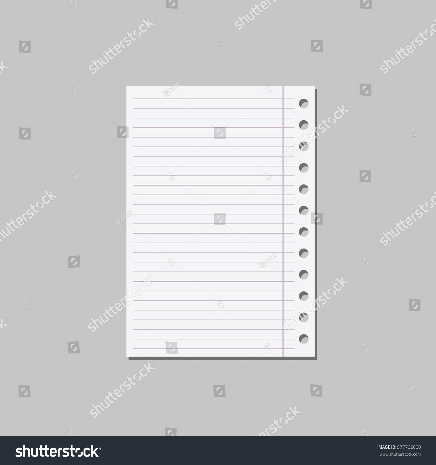 White Sheet Lines Office Stock Vector (Royalty Free) 577762000 ...