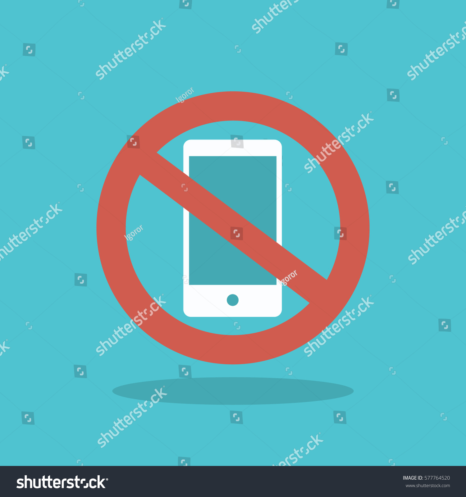 vektor-stok-no-phone-sign-stop-phone-tanpa-royalti-577764520