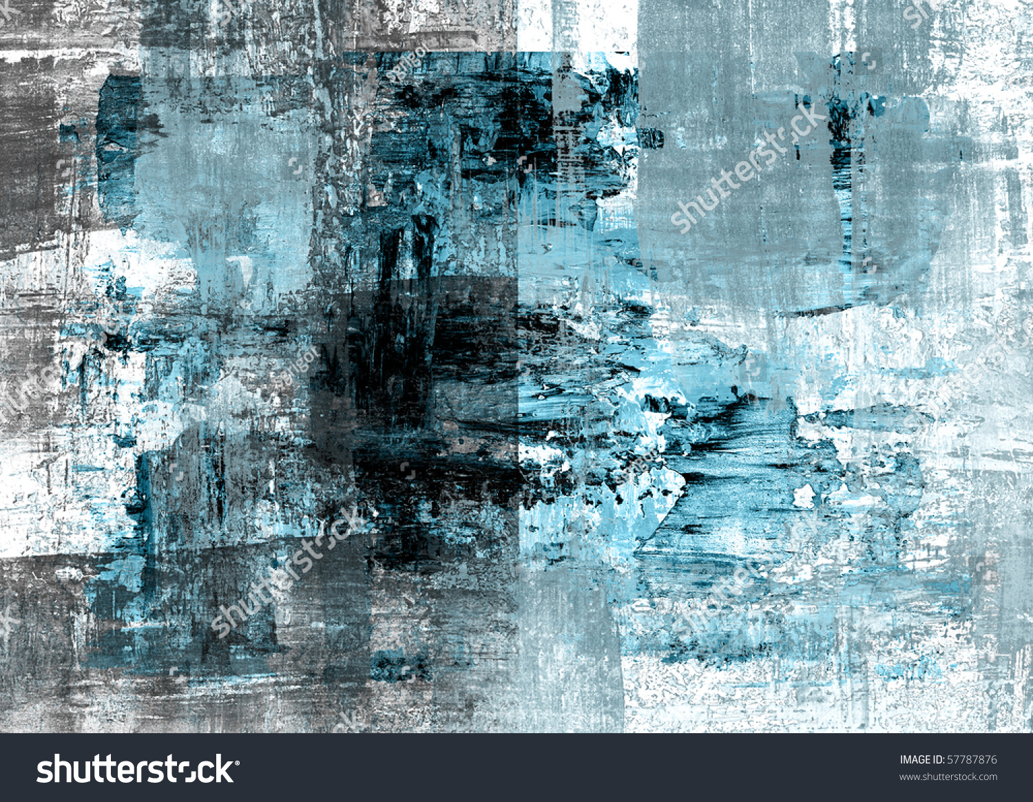 Серо синяя абстракция картина